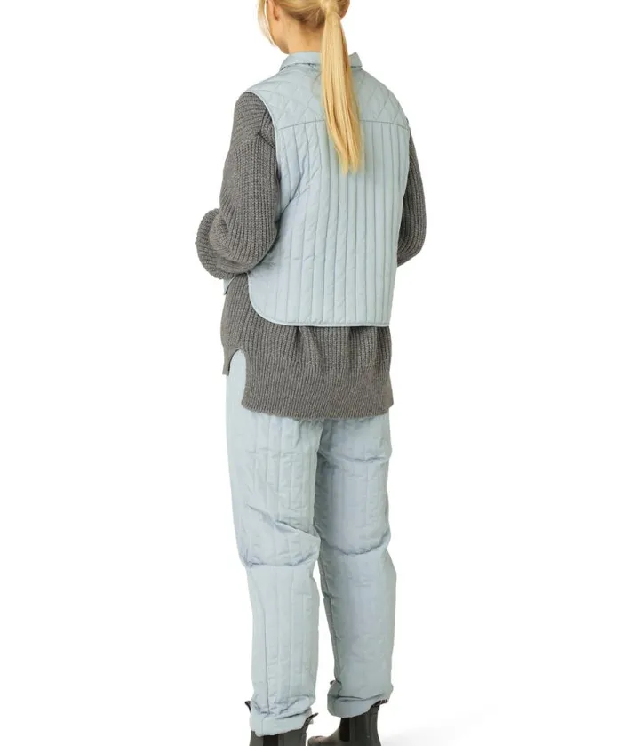 Women Ilse Jacobsen Quilt Vest 8211 Pale Petroleum Women Ilse Jacobsen Quilt Vest 8211 Pale Petroleum