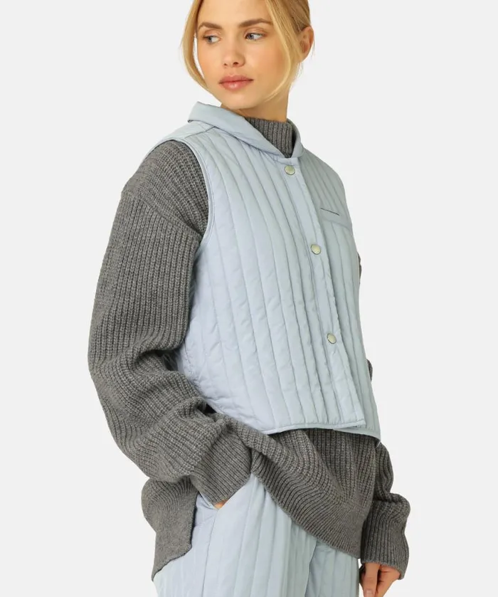 Women Ilse Jacobsen Quilt Vest 8211 Pale Petroleum Women Ilse Jacobsen Quilt Vest 8211 Pale Petroleum