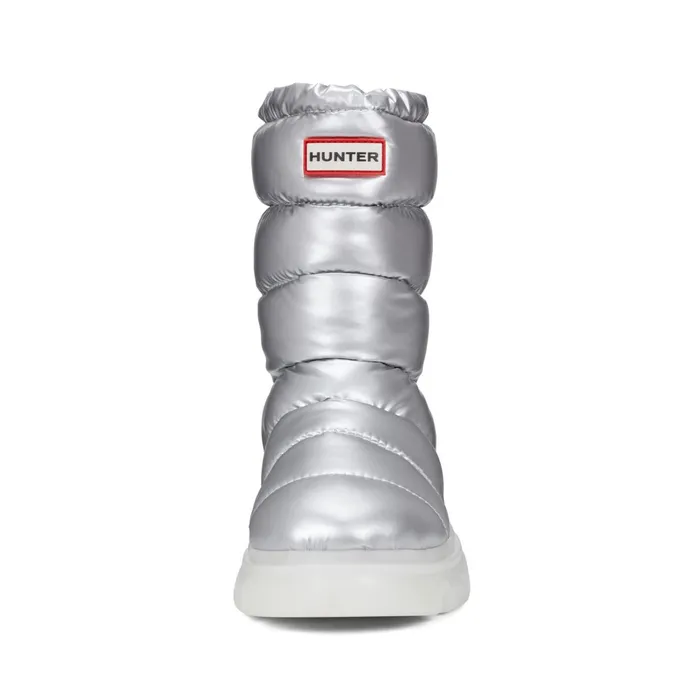 Women Insulated and Snow Boots Hunter Boots Maribel Lug Sole Insulated Waterproof Snow Booties Silver Women Insulated and Snow Boots Hunter Boots Maribel Lug Sole Insulated Waterproof Snow Booties Silver