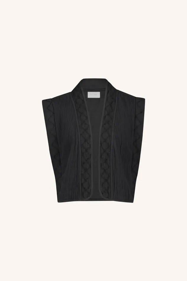 Women Isla Embroidery Jacket Jet Black Bybar Jackets Women Isla Embroidery Jacket Jet Black Bybar Jackets