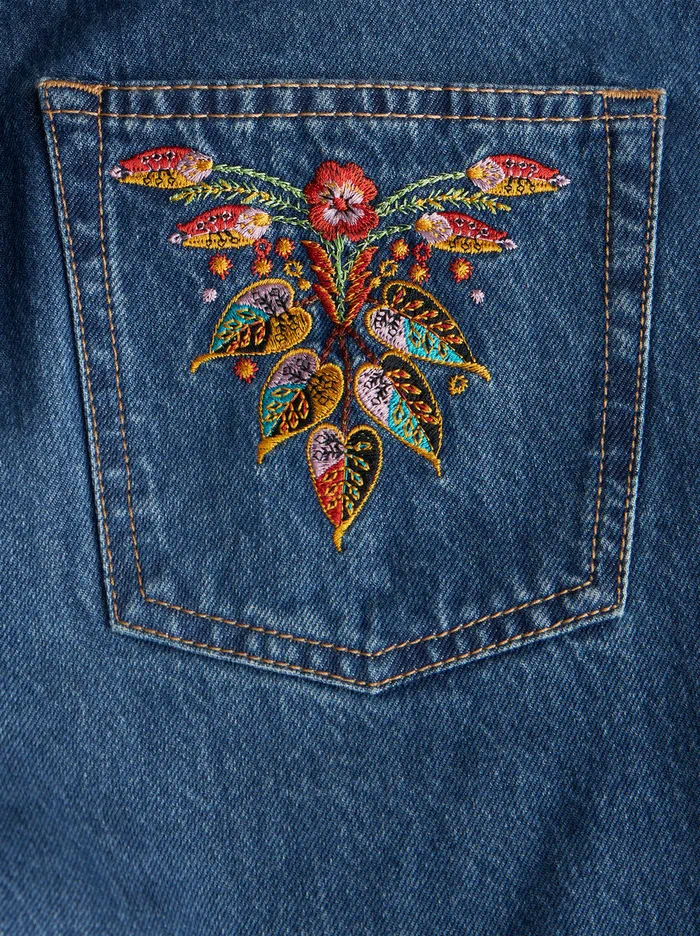 Women Jeans With Embroidered Pockets Etro Trousers