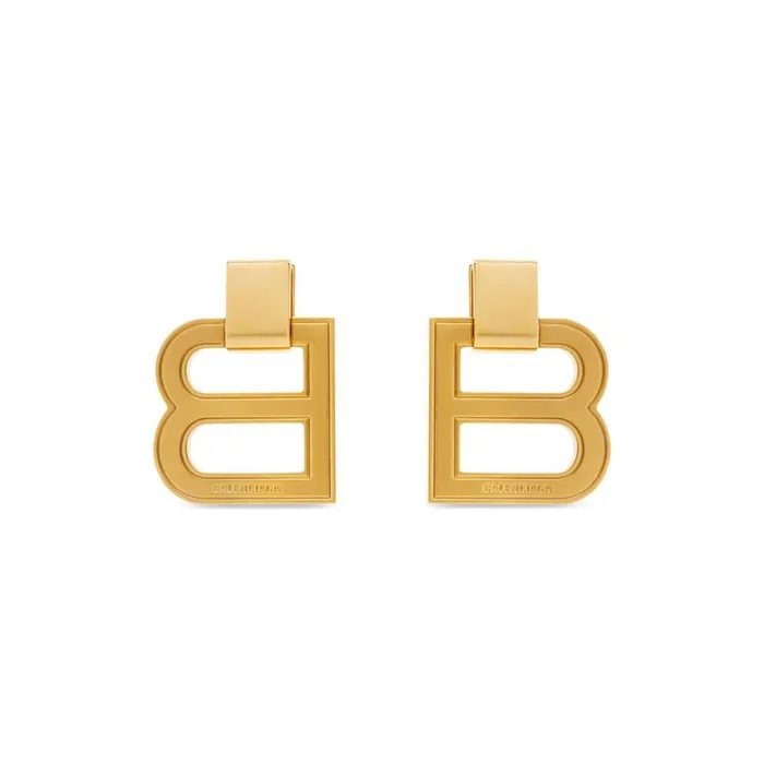Women Jewellery Balenciaga Hourglass Xl Earrings In Gold