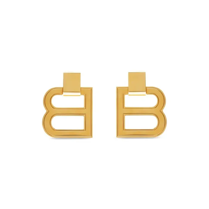 Women Jewellery Balenciaga Hourglass Xl Earrings In Gold