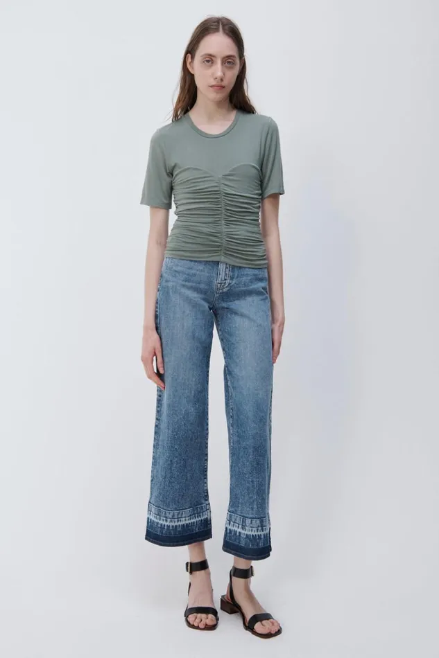 Women Jude Wide Leg Denim Sherwood Jonathan Simkhai Pants and Bottoms