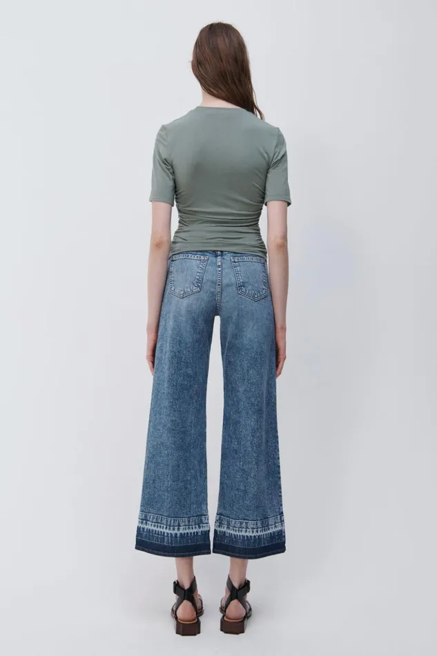 Women Jude Wide Leg Denim Sherwood Jonathan Simkhai Pants and Bottoms