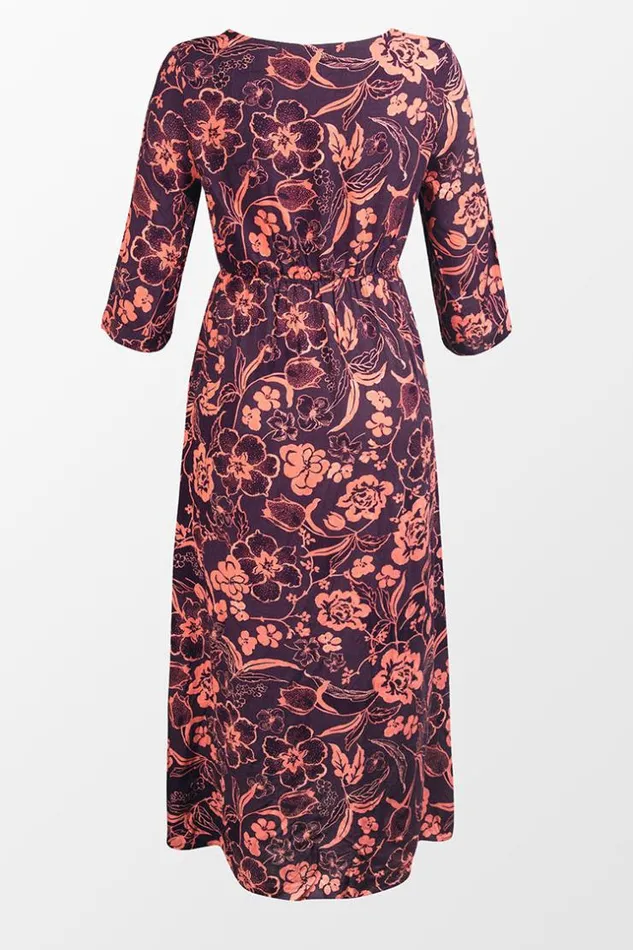 Women Kaftans Cupshe Sally Floral Plunge Maxi Dress Multicolor