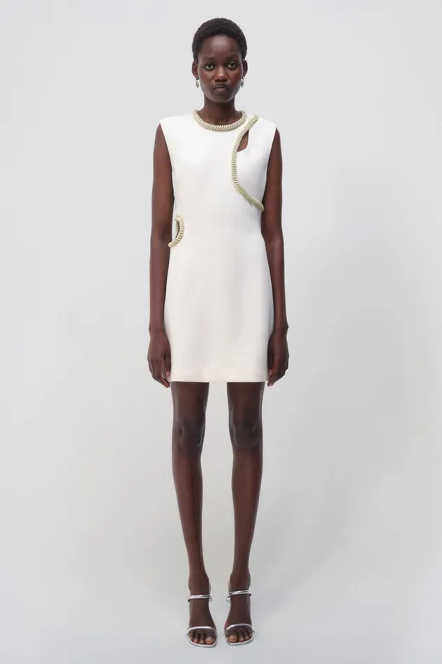 Women Kat Dress Natural White Jonathan Simkhai Dresses and Jumpsuits