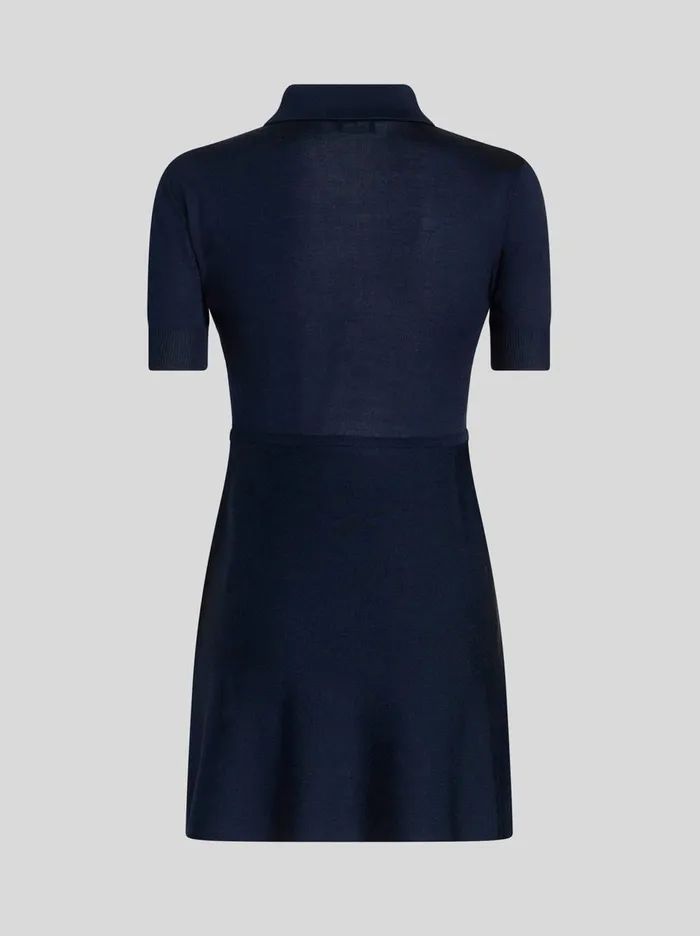 Women Knitted Polo Dress Etro Knitwear