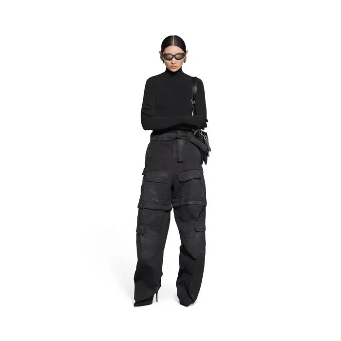 Women Knitwear Balenciaga Gloves Sweater In Black
