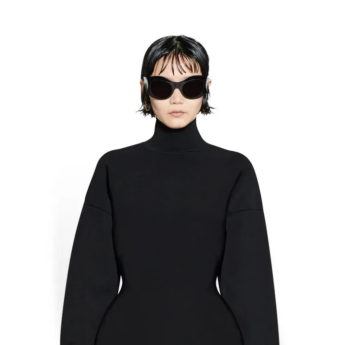 Women Knitwear Balenciaga Hourglass Turtleneck In Black
