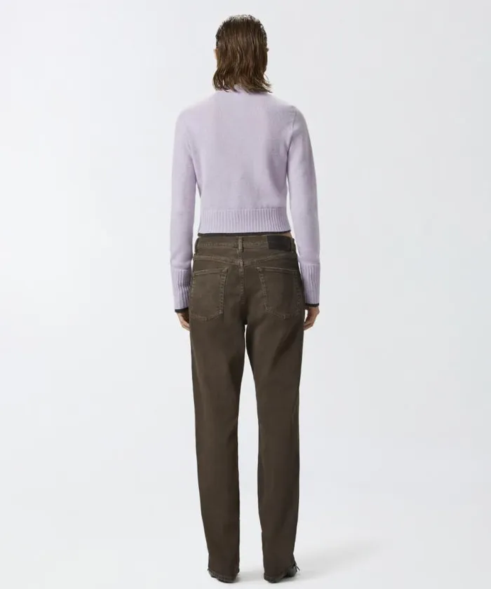 Women Knitwear Pinko Cashmere Wool Cropped Cardigan With Contrasts Pinkgrey Melange Women Knitwear Pinko Cashmere Wool Cropped Cardigan With Contrasts Pinkgrey Melange