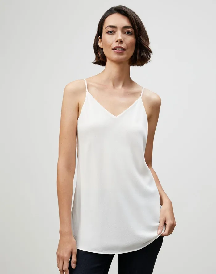 Women Lafayette 148 New York Blouses and Shirts Plussize Lightweight Sandwashed Silk Eva Bias Tank Cloud Women Lafayette 148 New York Blouses and Shirts Plussize Lightweight Sandwashed Silk Eva Bias Tank Cloud