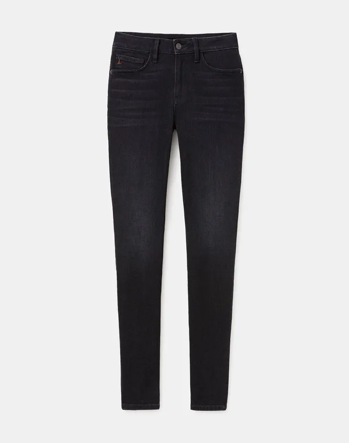 Women Lafayette 148 New York Denim L148 Authentic Denim Mercer Skinny Jean Washed Onyx