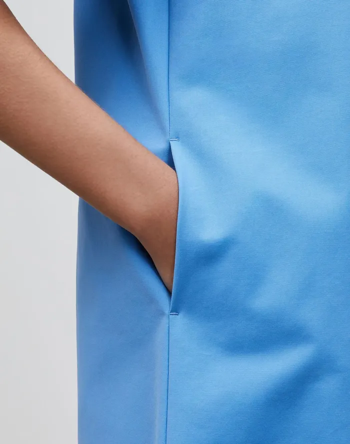 Women Lafayette 148 New York Dresses Andie Dress In Fundamental BiStretch Bluebell