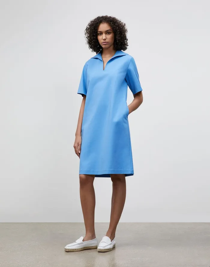 Women Lafayette 148 New York Dresses PlusSize Andie Dress In Fundamental BiStretch Bluebell Women Lafayette 148 New York Dresses PlusSize Andie Dress In Fundamental BiStretch Bluebell