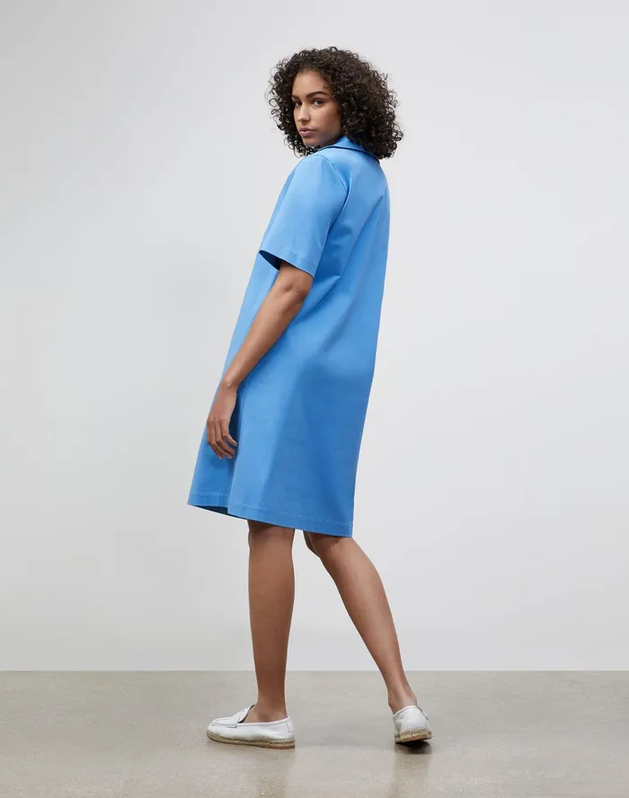 Women Lafayette 148 New York Dresses PlusSize Andie Dress In Fundamental BiStretch Bluebell