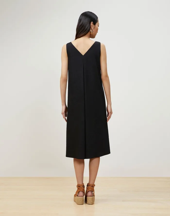 Women Lafayette 148 New York Dresses PlusSize Hartley Dress In Aria Linen Black