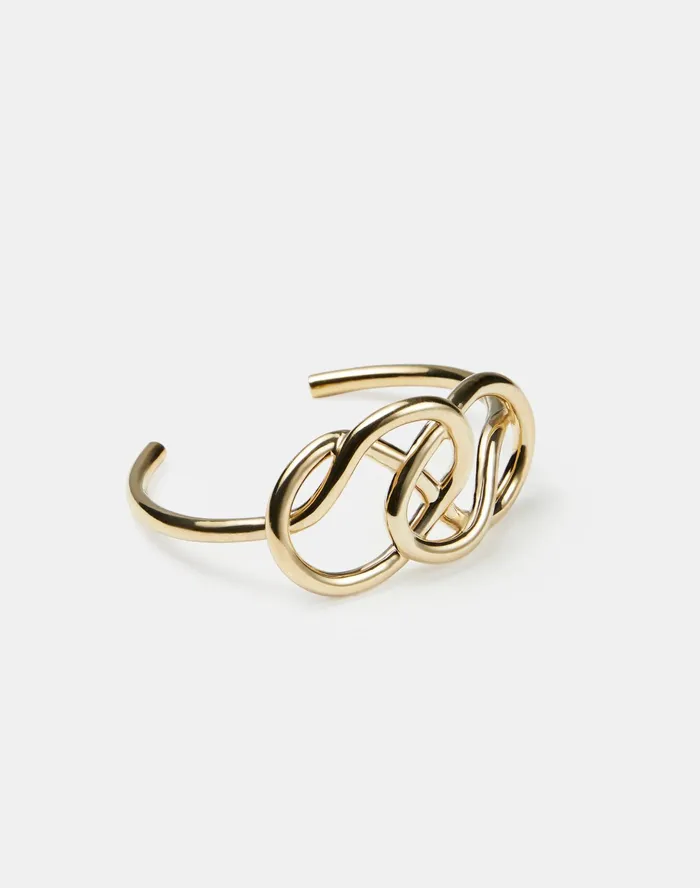 Women Lafayette 148 New York Jewelry Infinity Knot Cuff Gold