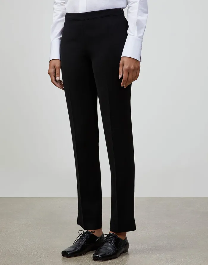 Women Lafayette 148 New York Pants and Shorts Petite Finesse Crepe Bleecker Pant Black Women Lafayette 148 New York Pants and Shorts Petite Finesse Crepe Bleecker Pant Black