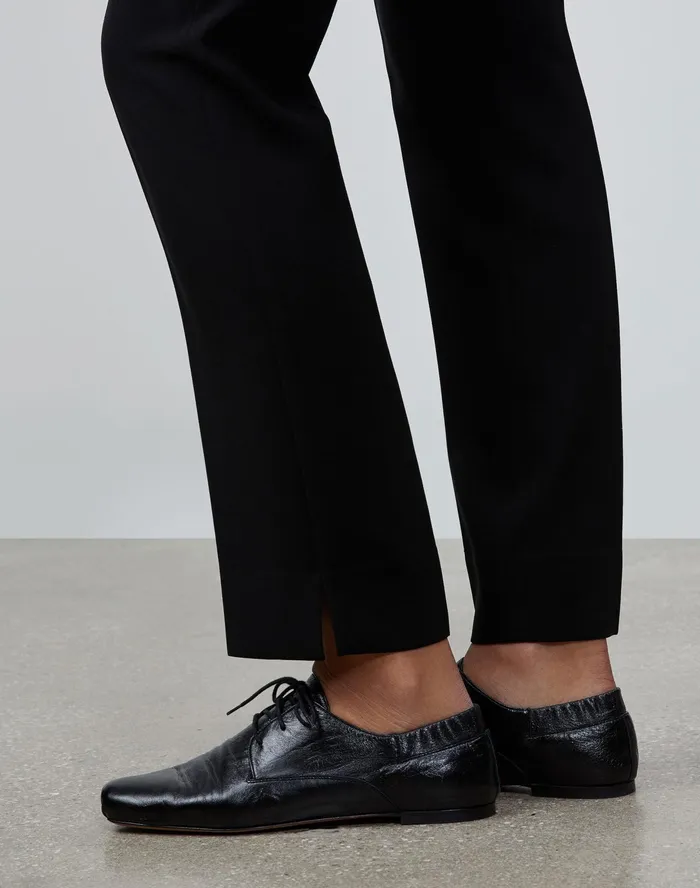 Women Lafayette 148 New York Pants and Shorts Petite Finesse Crepe Bleecker Pant Black