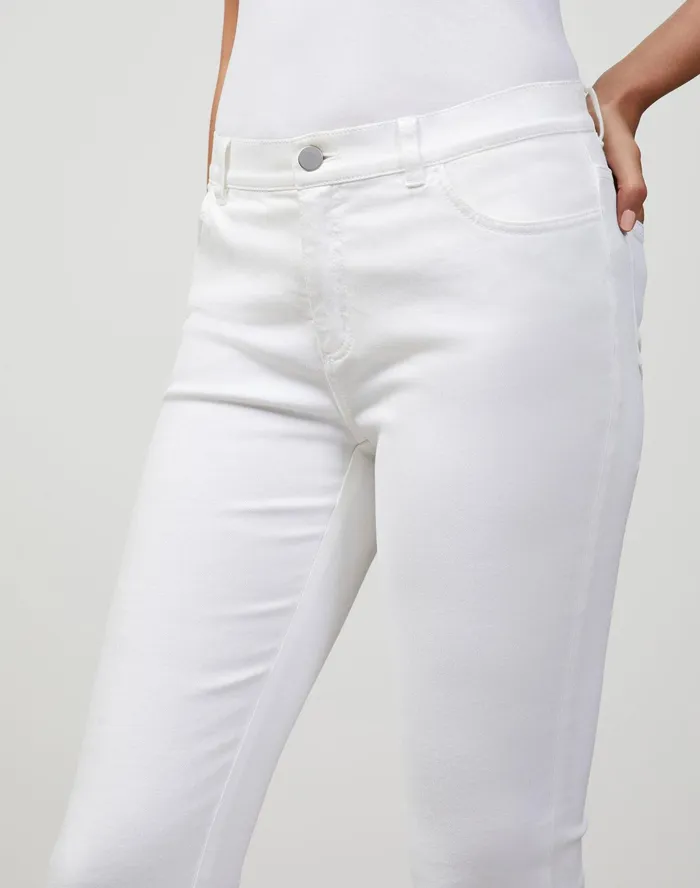 Women Lafayette 148 New York Pants and Shorts Petite YarnDyed Denim Thompson Jean White