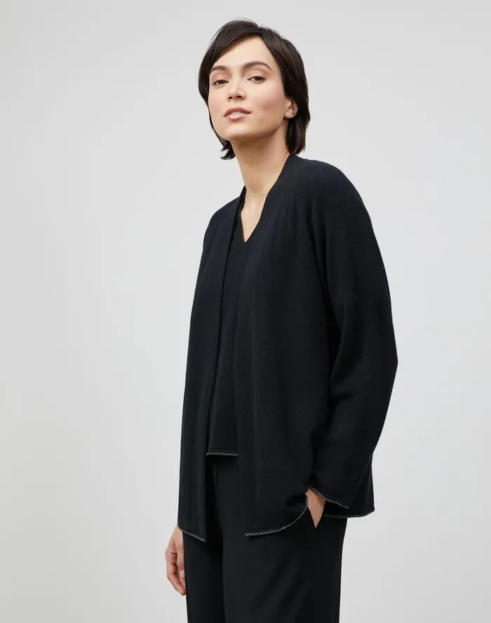 Women Lafayette 148 New York Sweaters PlusSize KindCashmere Raglan Sleeve Cardigan Black Women Lafayette 148 New York Sweaters PlusSize KindCashmere Raglan Sleeve Cardigan Black