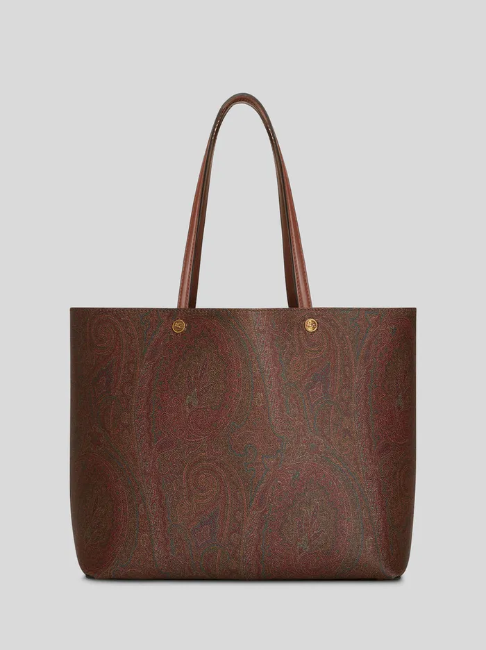 Women Large Essential Bag With Clutch Etro Shopping Bags