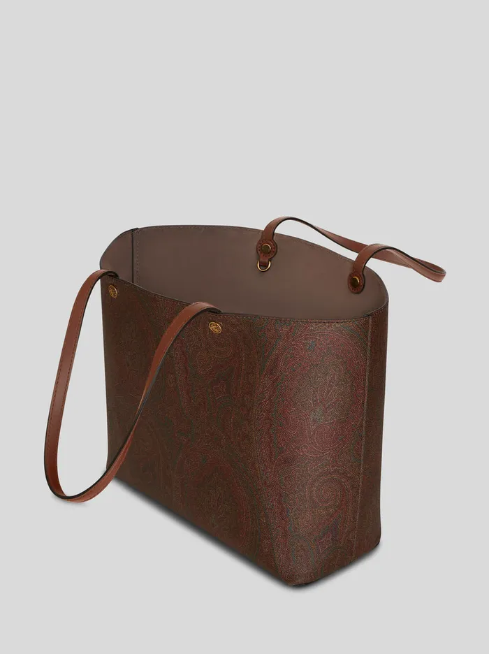 Women Large Essential Bag With Clutch Etro Shopping Bags