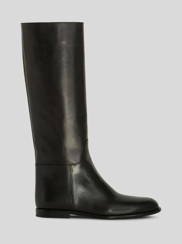 Women Leather Riding Boots Etro Boots And Ankle Boots