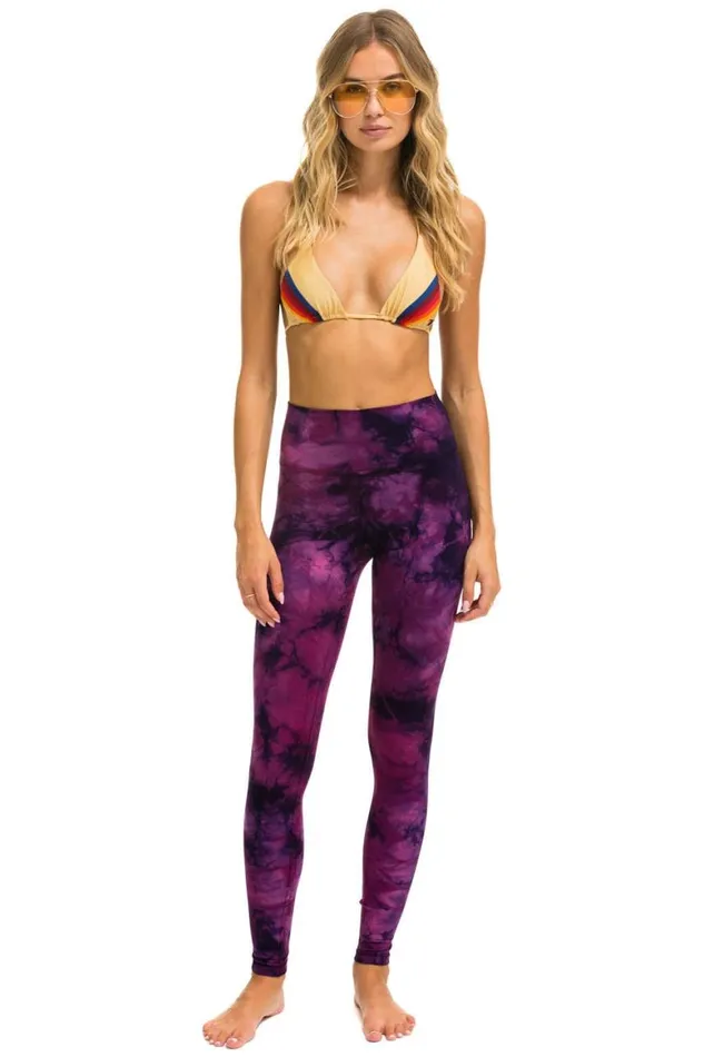 Women Leggings Aviator Nation Hand Dyed Full Length HiRise Leggings 8211 Tie Dye Crystal Rose Women Leggings Aviator Nation Hand Dyed Full Length HiRise Leggings 8211 Tie Dye Crystal Rose