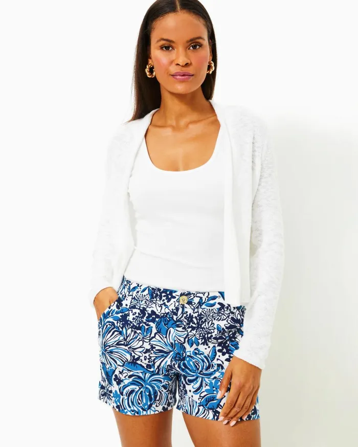 Women Lilly Pulitzer Bottoms 5034 Gretchen High Rise Short Low Tide Navy Pandarama Women Lilly Pulitzer Bottoms 5034 Gretchen High Rise Short Low Tide Navy Pandarama