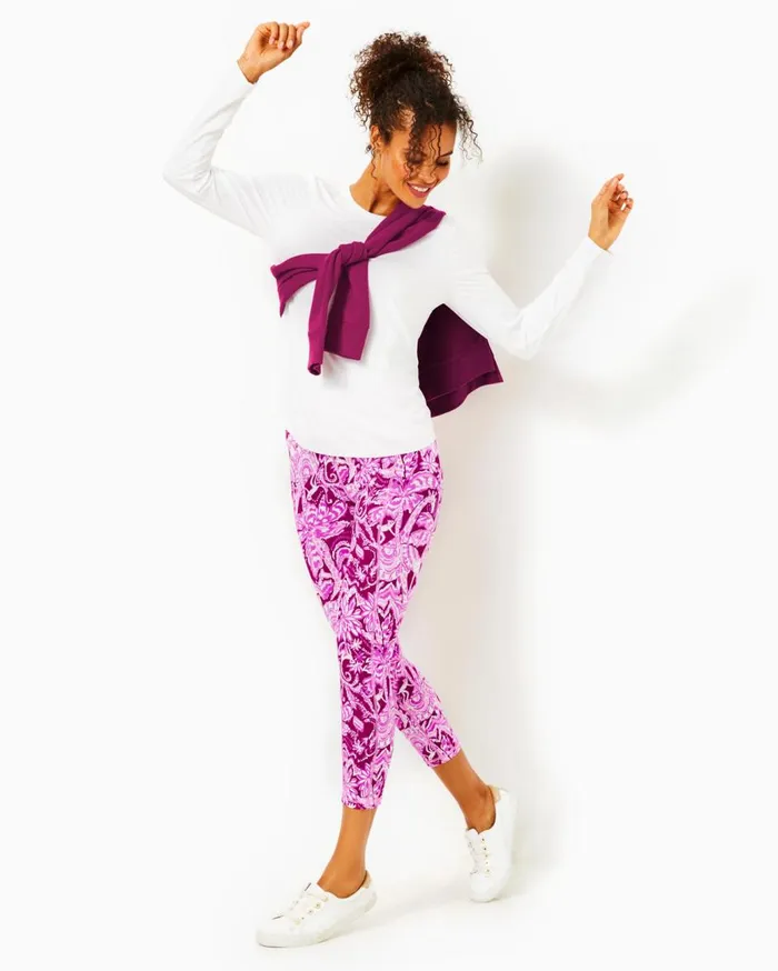 Women Lilly Pulitzer Bottoms UPF 50 Luxletic 24 Mulberry Wild Ride