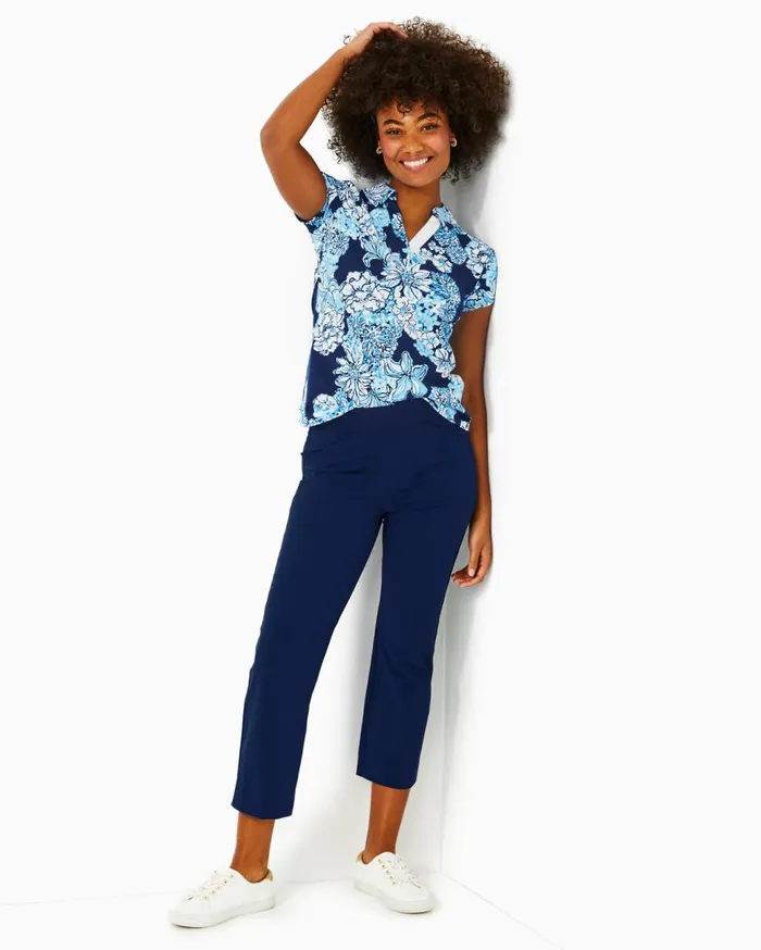 Women Lilly Pulitzer Bottoms UPF 50 Luxletic 26 Low Tide Navy