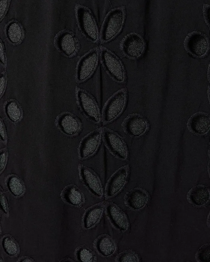Women Lilly Pulitzer Dresses Amrita Eyelet Midi Dress Onyx Soiree Eyelet