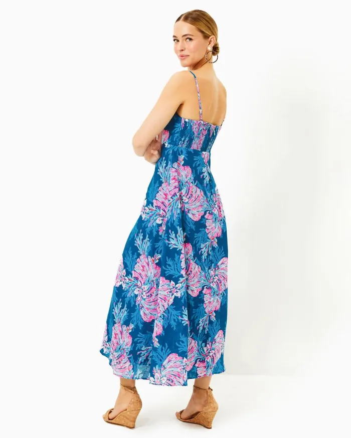 Women Lilly Pulitzer Dresses Bayleigh Midi Dress Conch Shell Pink Rumor Has It Women Lilly Pulitzer Dresses Bayleigh Midi Dress Conch Shell Pink Rumor Has It