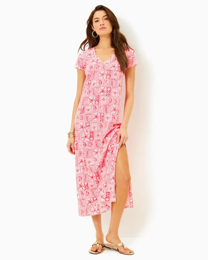 Women Lilly Pulitzer Dresses Bayleigh Midi Dress Conch Shell Pink Rumor Has It Women Lilly Pulitzer Dresses Bayleigh Midi Dress Conch Shell Pink Rumor Has It