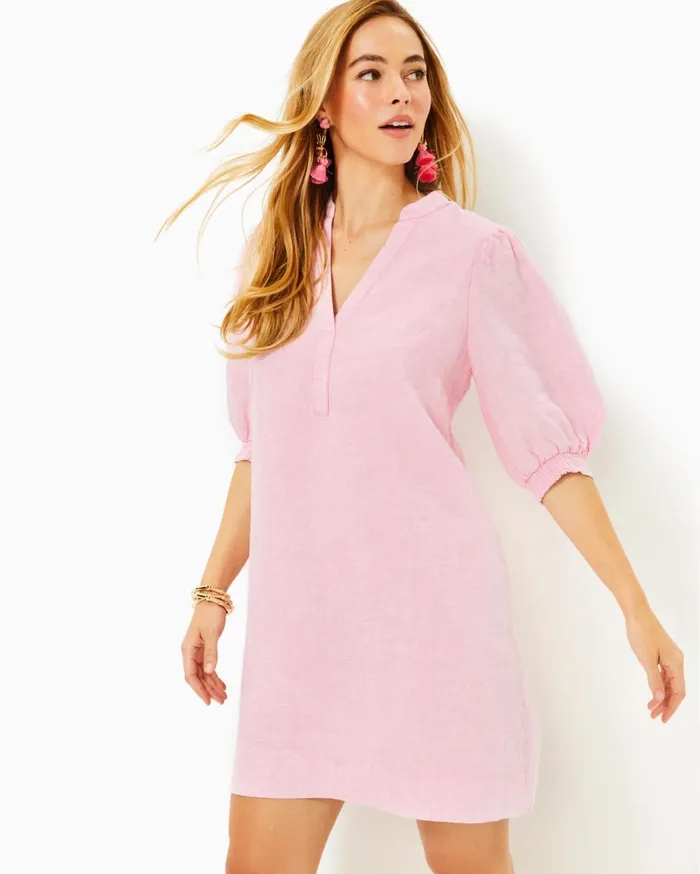 Women Lilly Pulitzer Dresses Krysta Tunic Dress Resort White Shell Collector Women Lilly Pulitzer Dresses Krysta Tunic Dress Resort White Shell Collector