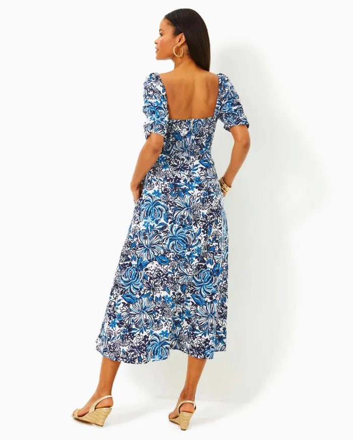 Women Lilly Pulitzer Dresses Mylie Linen Midi Dress Low Tide Navy Pandarama Women Lilly Pulitzer Dresses Mylie Linen Midi Dress Low Tide Navy Pandarama