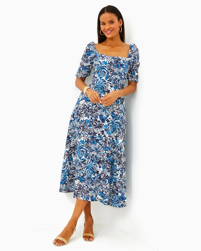 Women Lilly Pulitzer Dresses Mylie Linen Midi Dress Low Tide Navy Pandarama Women Lilly Pulitzer Dresses Mylie Linen Midi Dress Low Tide Navy Pandarama