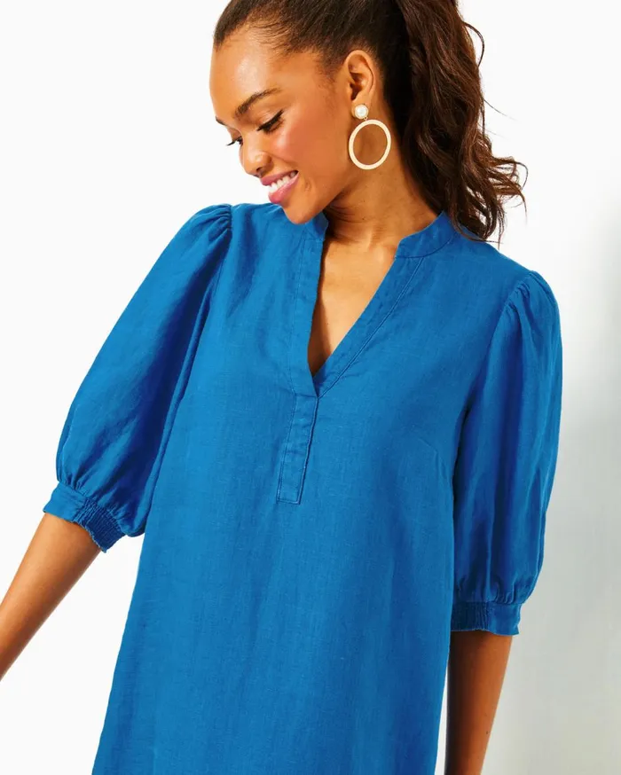 Women Lilly Pulitzer Dresses UPF 50 Pilar Tunic Dress Briny Blue A Bit Salty Women Lilly Pulitzer Dresses UPF 50 Pilar Tunic Dress Briny Blue A Bit Salty