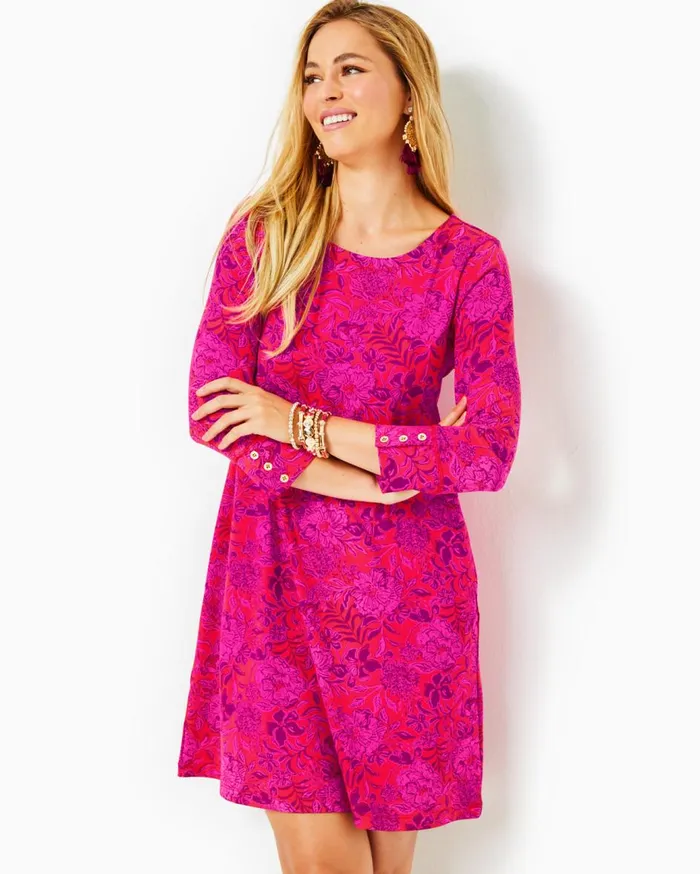 Women Lilly Pulitzer Dresses UPF 50 Solia ChillyLilly Dress Amaryllis Red Secret Hideaway Women Lilly Pulitzer Dresses UPF 50 Solia ChillyLilly Dress Amaryllis Red Secret Hideaway