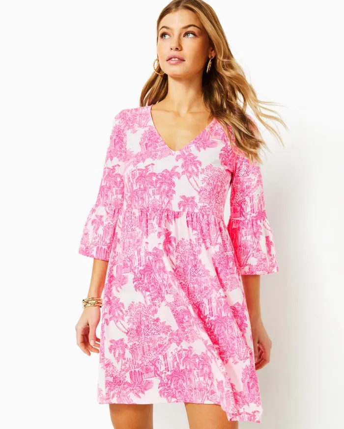 Women Lilly Pulitzer Dresses UPF 50 Solia ChillyLilly Dress Amaryllis Red Secret Hideaway Women Lilly Pulitzer Dresses UPF 50 Solia ChillyLilly Dress Amaryllis Red Secret Hideaway
