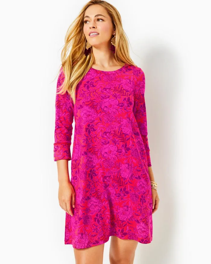 Women Lilly Pulitzer Dresses UPF 50 Solia ChillyLilly Dress Amaryllis Red Secret Hideaway Women Lilly Pulitzer Dresses UPF 50 Solia ChillyLilly Dress Amaryllis Red Secret Hideaway