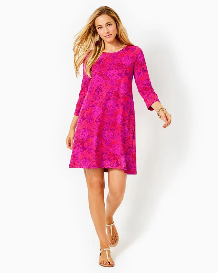Women Lilly Pulitzer Dresses UPF 50 Solia ChillyLilly Dress Amaryllis Red Secret Hideaway Women Lilly Pulitzer Dresses UPF 50 Solia ChillyLilly Dress Amaryllis Red Secret Hideaway