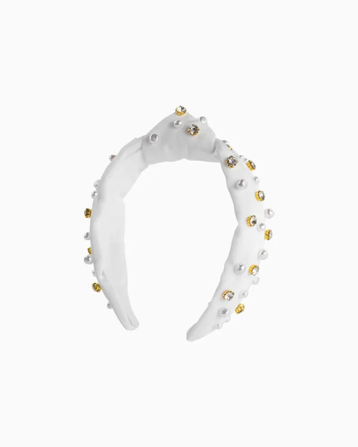 Women Lilly Pulitzer Hats and Hair Slim Knot Embellished Headband Resort White Women Lilly Pulitzer Hats and Hair Slim Knot Embellished Headband Resort White