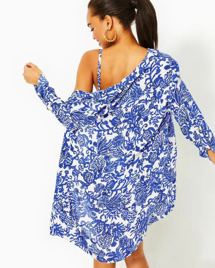Women Lilly Pulitzer Swim Natalie Shirtdress CoverUp Multi Bahamas Beachcomber Women Lilly Pulitzer Swim Natalie Shirtdress CoverUp Multi Bahamas Beachcomber
