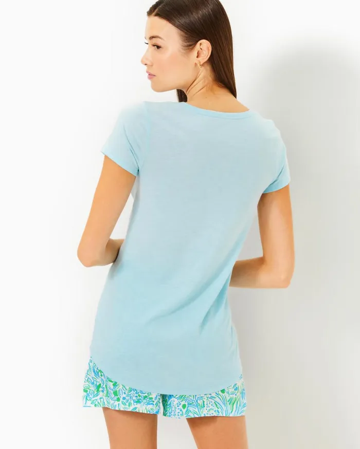 Women Lilly Pulitzer Tops Etta Scoop Neck Top Resort White Women Lilly Pulitzer Tops Etta Scoop Neck Top Resort White