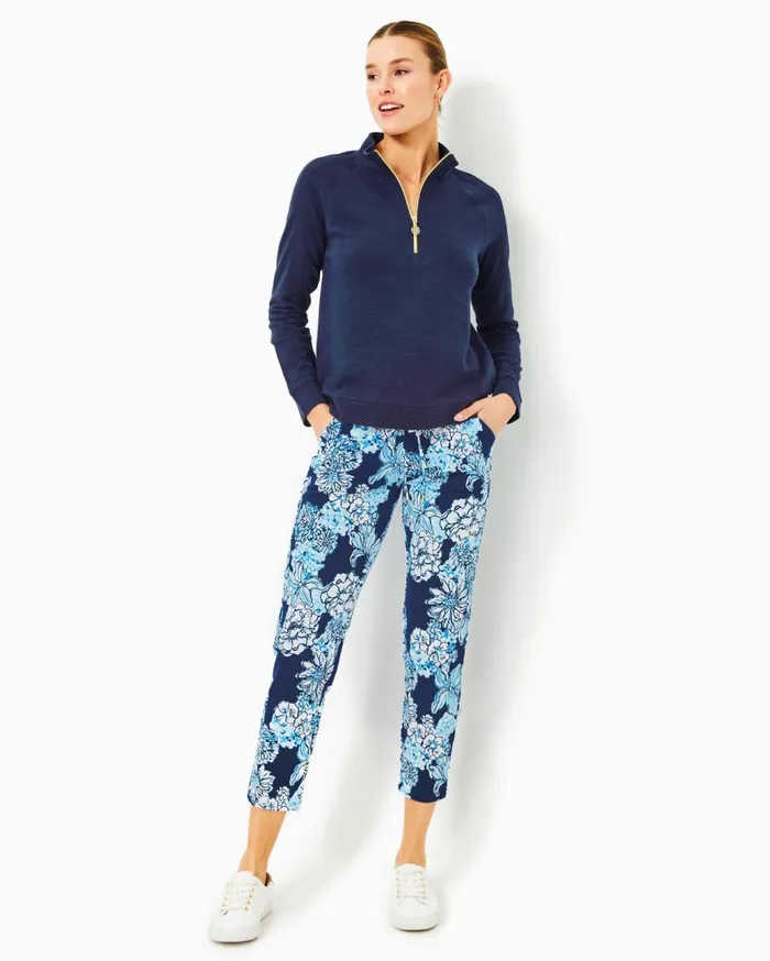 Women Lilly Pulitzer Tops Luxletic Ashlee HalfZip Pullover Low Tide Navy Women Lilly Pulitzer Tops Luxletic Ashlee HalfZip Pullover Low Tide Navy