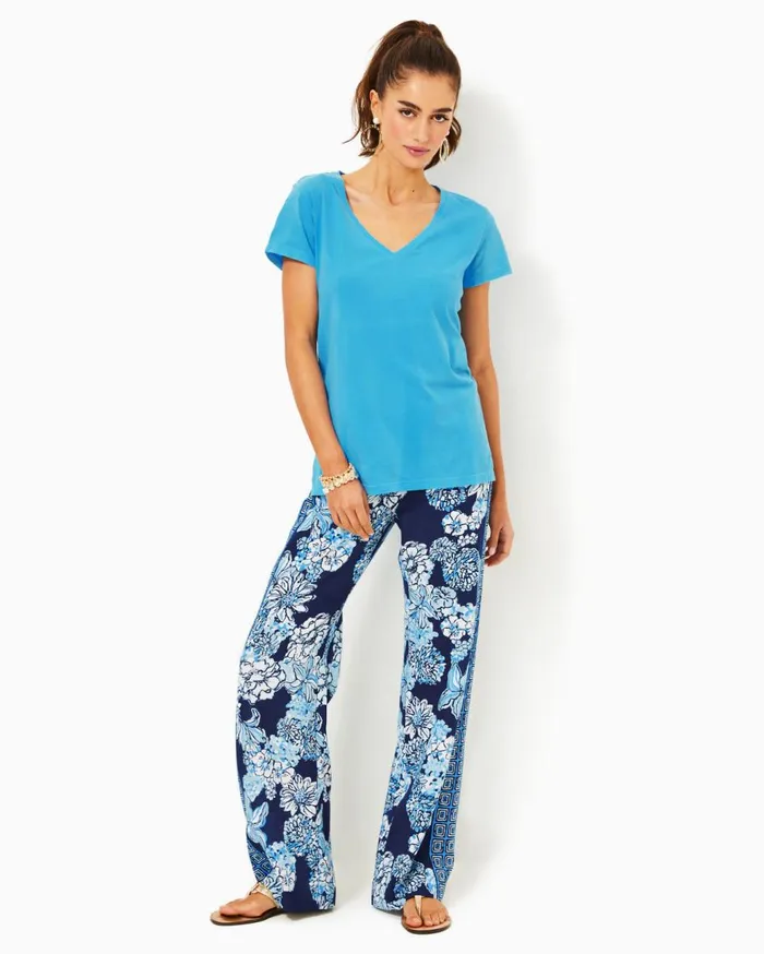 Women Lilly Pulitzer Tops Meredith Tee Low Tide Navy Pandarama Women Lilly Pulitzer Tops Meredith Tee Low Tide Navy Pandarama