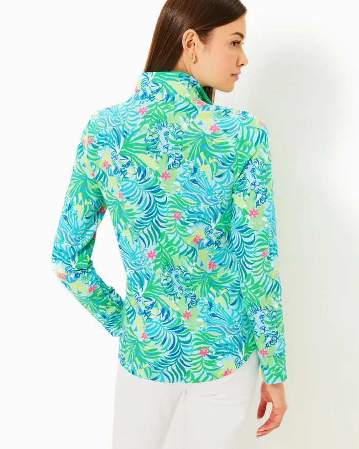 Women Lilly Pulitzer Tops UPF 50 Leona ZipUp Jacket Low Tide Navy Bouquet All Day Women Lilly Pulitzer Tops UPF 50 Leona ZipUp Jacket Low Tide Navy Bouquet All Day